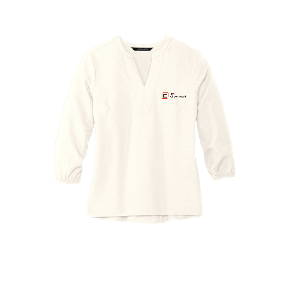 Mercer+Mettle® Women's Stretch Crepe 3/4-Sleeve Blouse