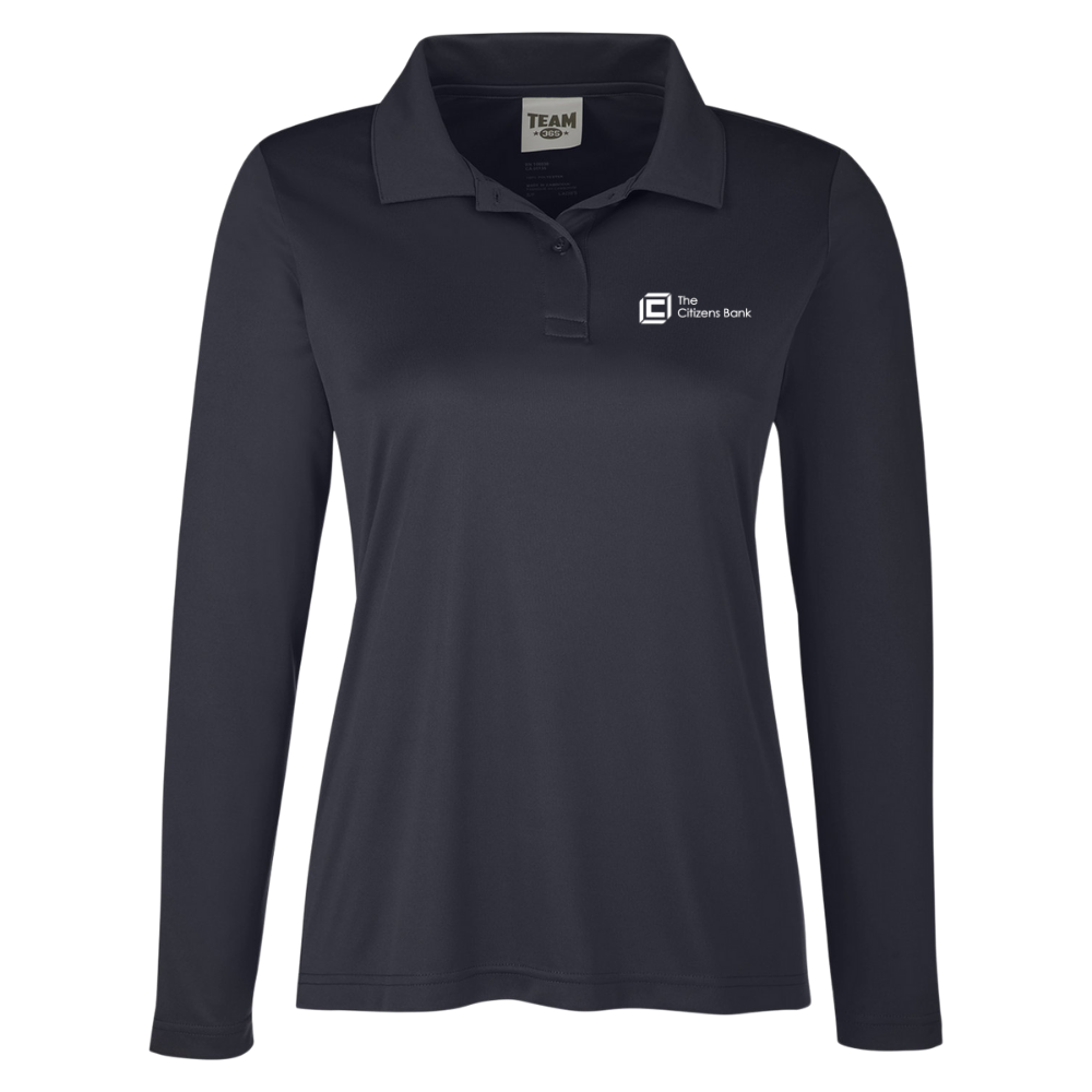 Team 365 Ladies' Zone Performance Long Sleeve Polo
