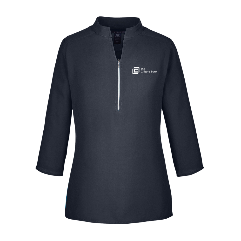 Devon & Jones Ladies' Perfect Fit™ Three-Quarter Sleeve Crepe Tunic