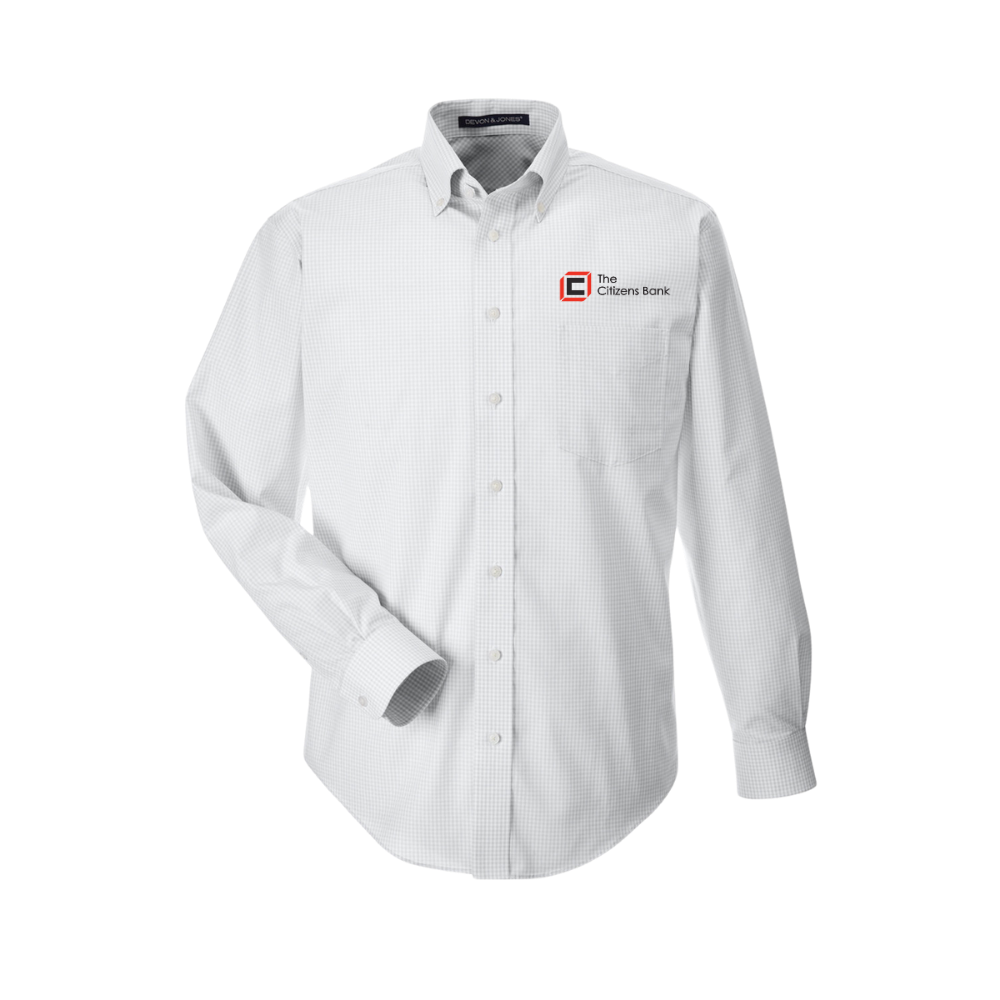 Devon & Jones Men's Crown Collection® Gingham Check Woven Shirt