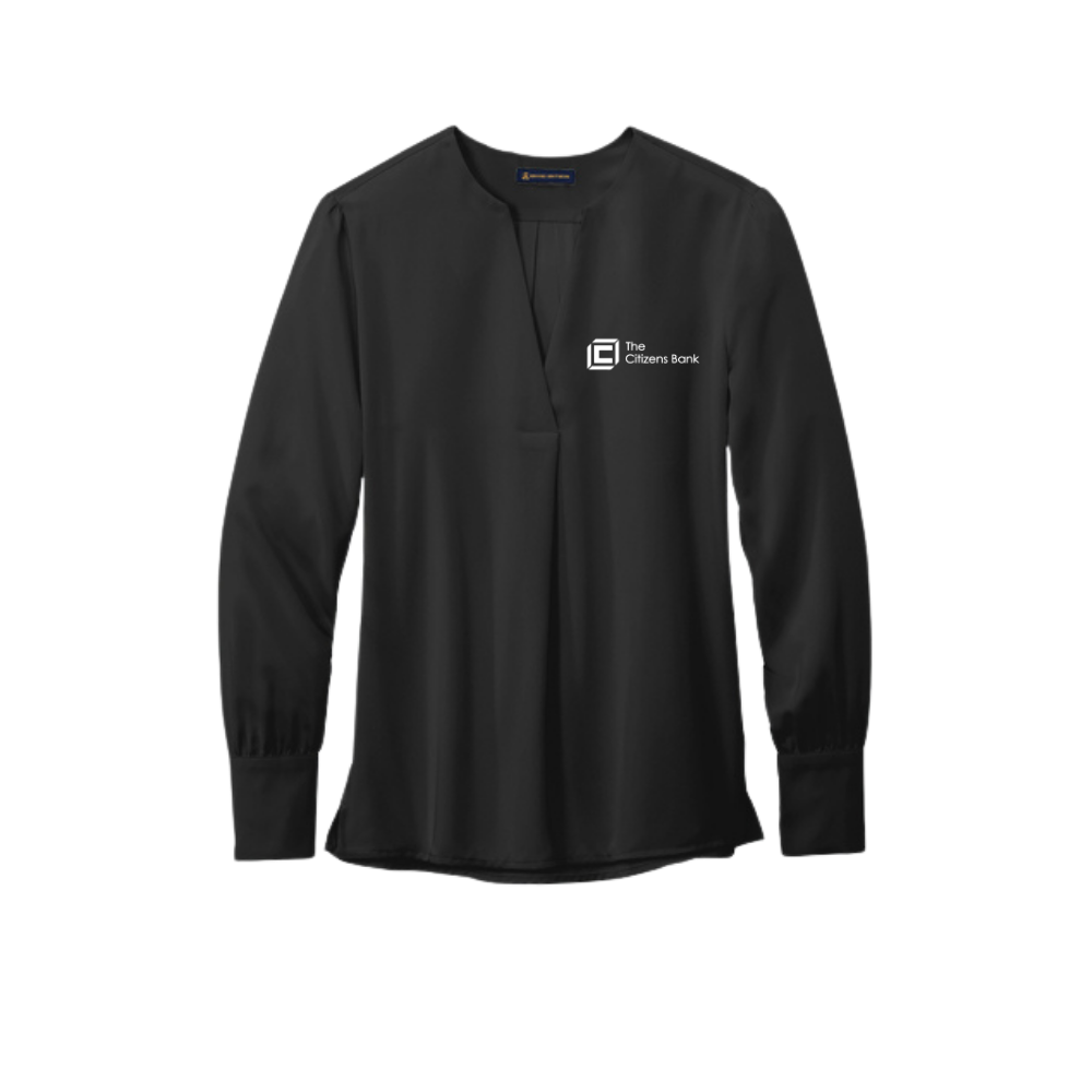 Brooks Brothers® Women’s Open-Neck Satin Blouse