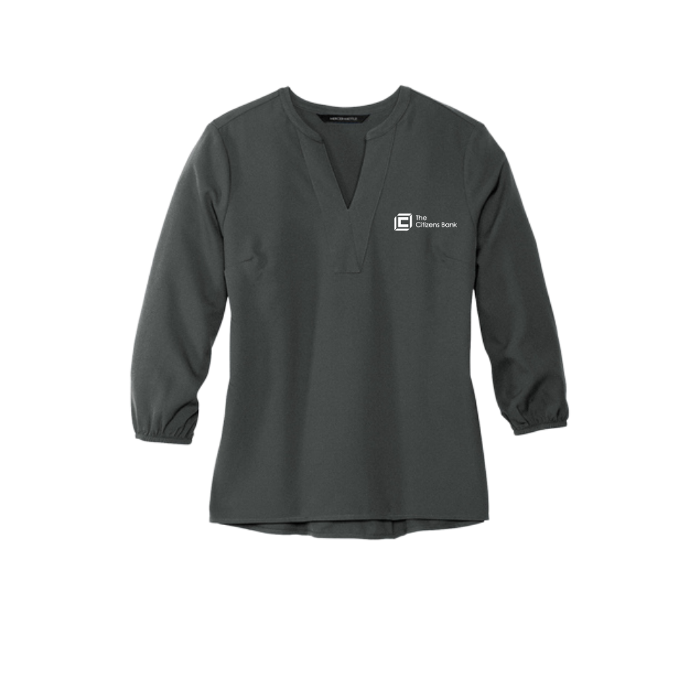 Mercer+Mettle® Women's Stretch Crepe 3/4-Sleeve Blouse