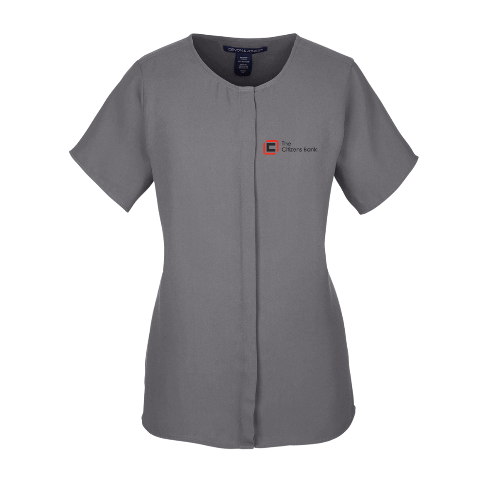 Devon & Jones Ladies' Perfect Fit™ Short-Sleeve Crepe Blouse