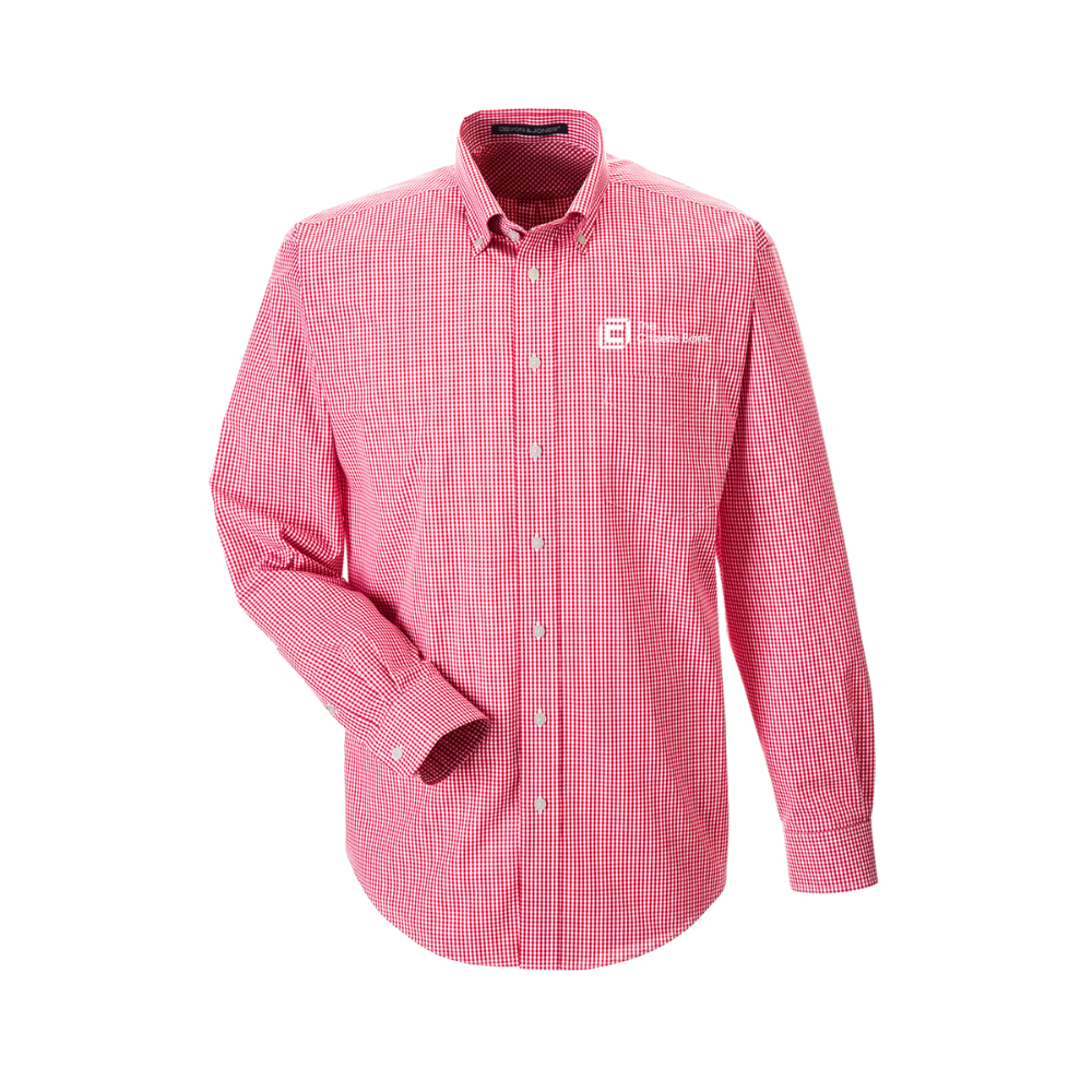 Devon & Jones Men's Crown Collection® Gingham Check Woven Shirt
