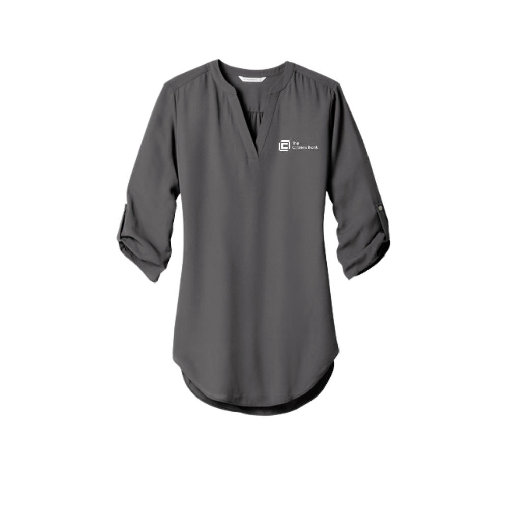 Women's 3/4-Sleeve Tunic Blouse