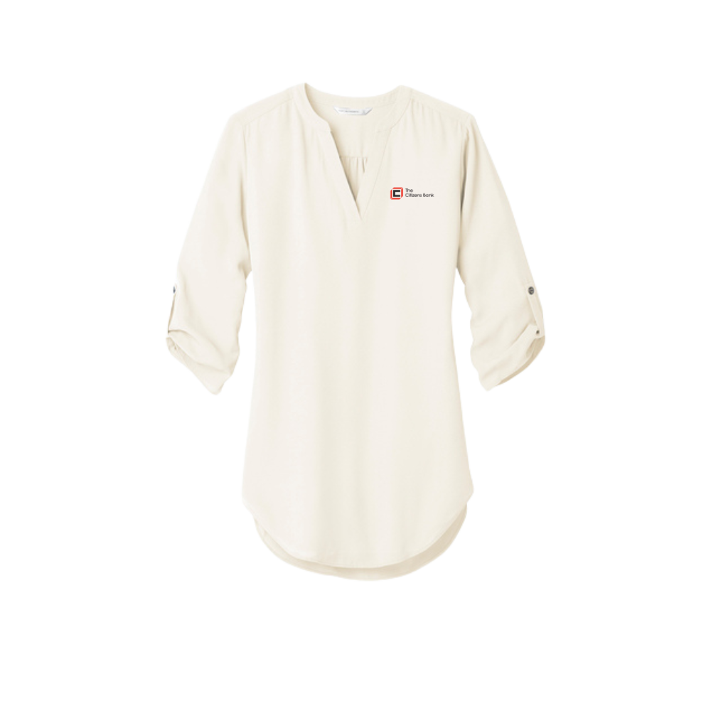 Women's 3/4-Sleeve Tunic Blouse