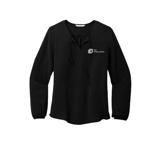 Women's Textured Crepe Blouse