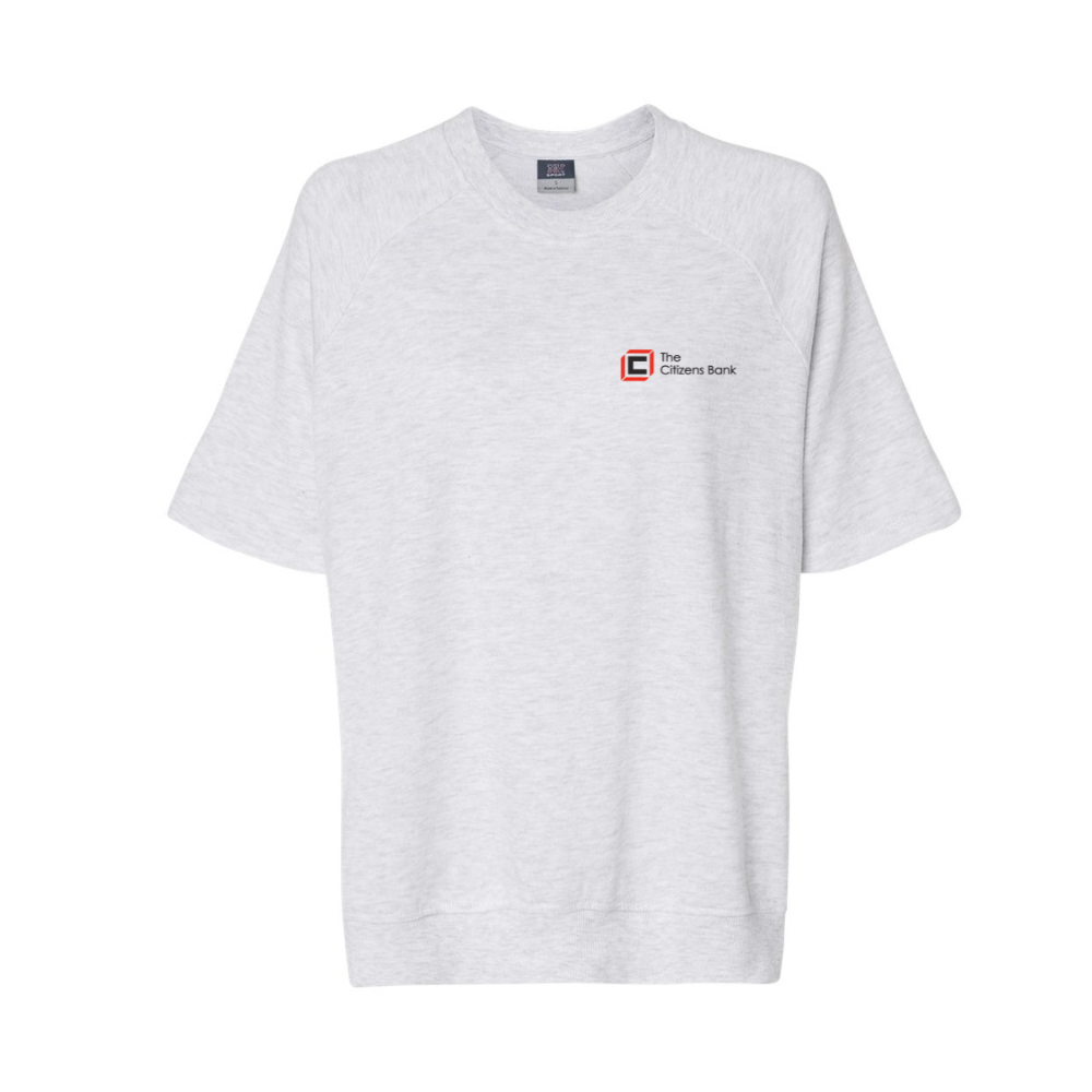 Women's French Terry Short Sleeve Crewneck Sweatshirt