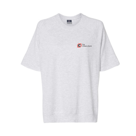 Women's French Terry Short Sleeve Crewneck Sweatshirt